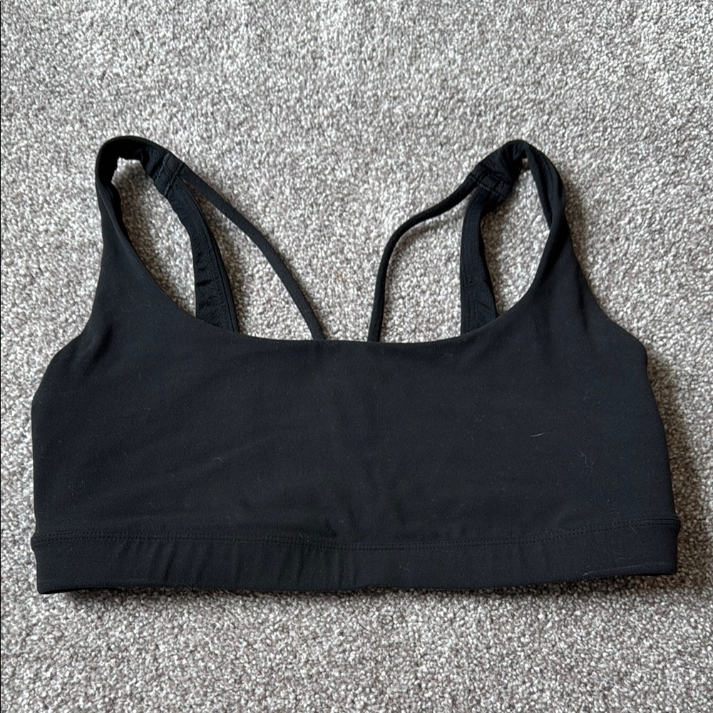 Athleta Black Racerback Sports Bra Intimates